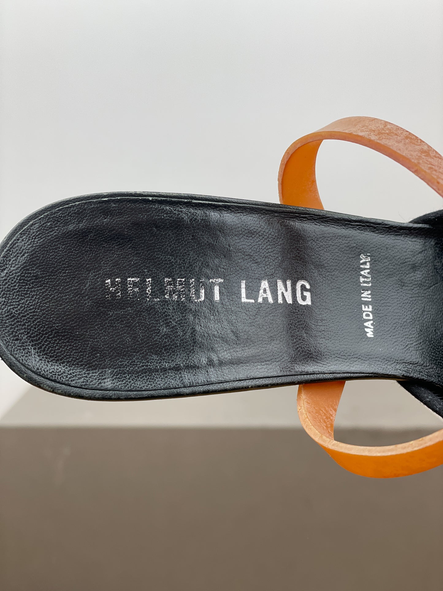 Helmut Lang AW02 Pointed Rubber Band Sandal Heels