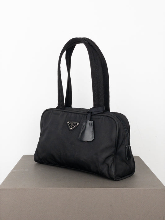 Prada 2000s Tessuto Mini Boston Shoulder Bag