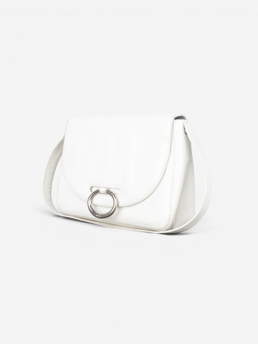 Prada 2000s Metal Ring Leather Shoulder Bag – photo 2
