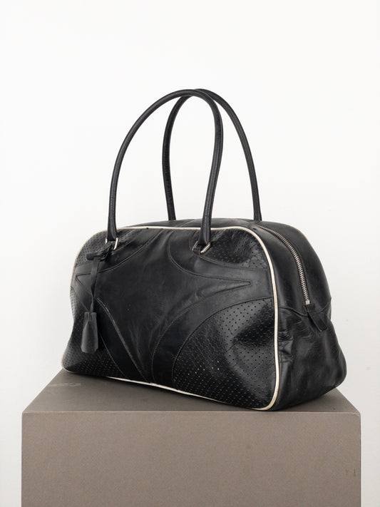 Prada SS00 Bowling Leather Shoulder Bag