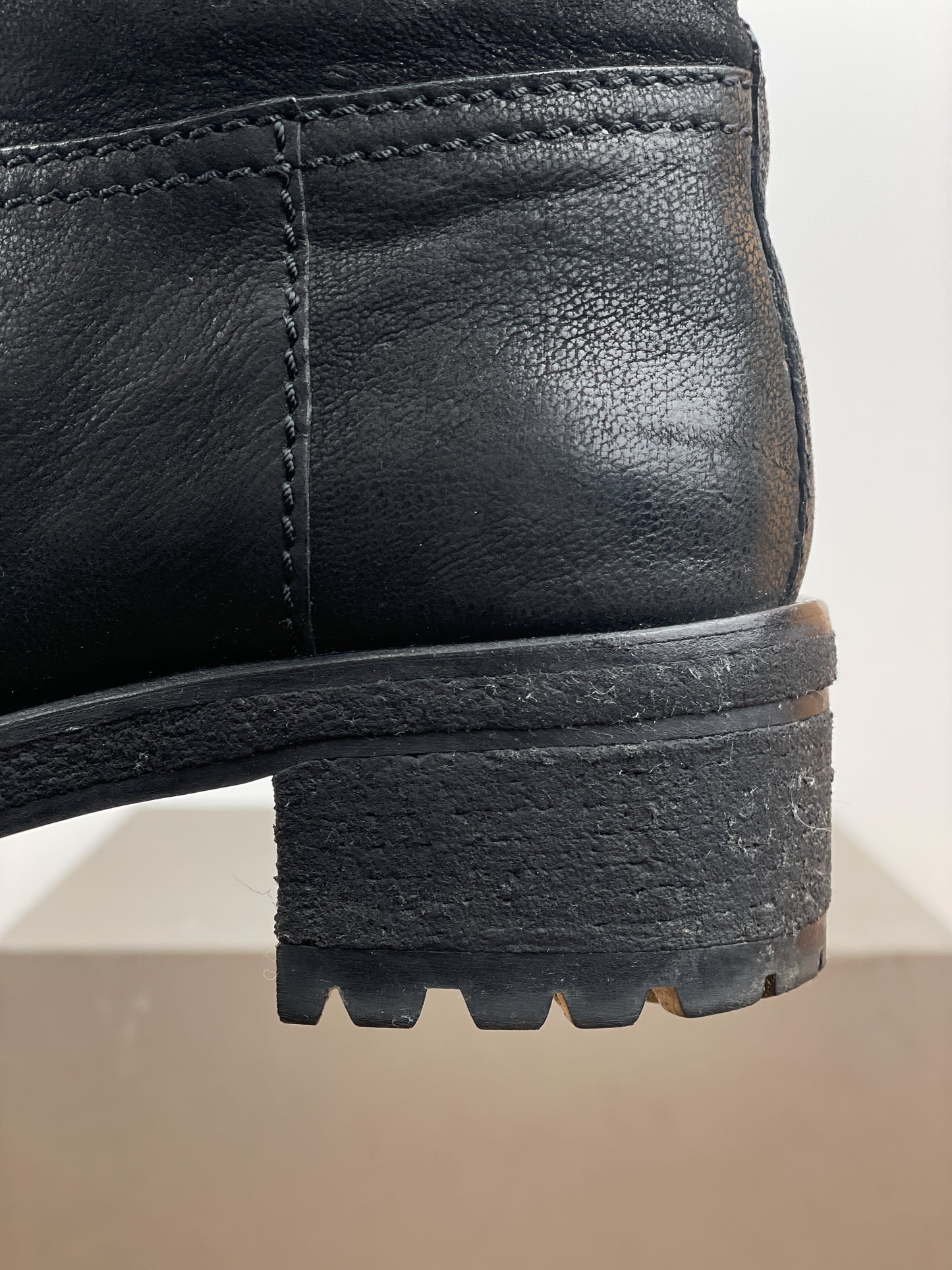 Prada AW99 Lugsole Biker Ankle Work Boots