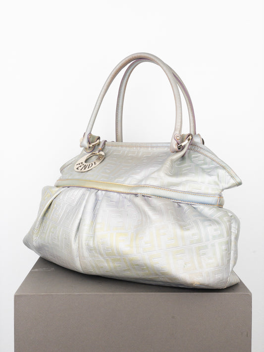 Fendi 2000s Iridescent Ombre Zucca Monogram‚Chef‘ Handbag
