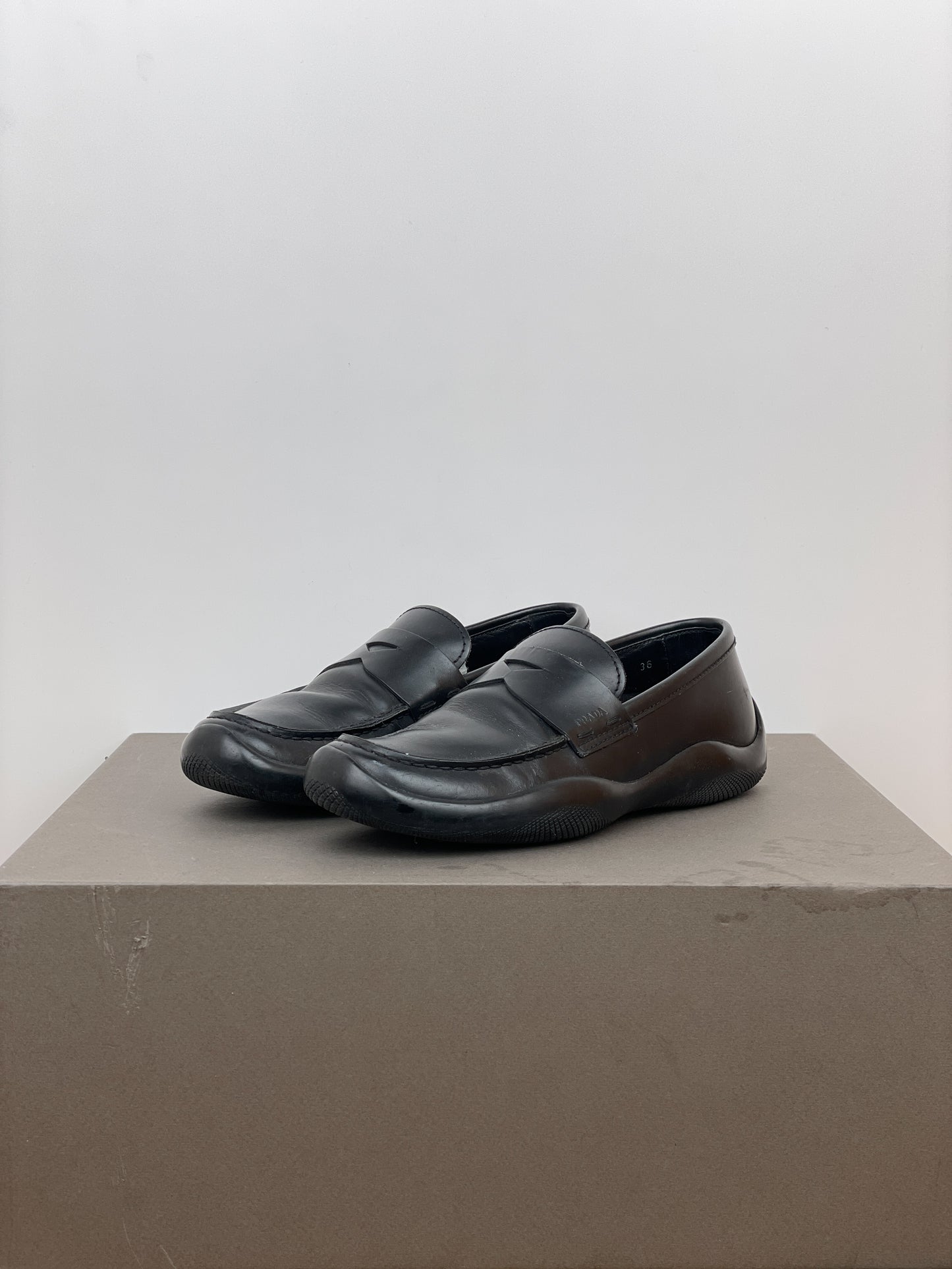Prada AW99 Vibram Sports Penny Loafers