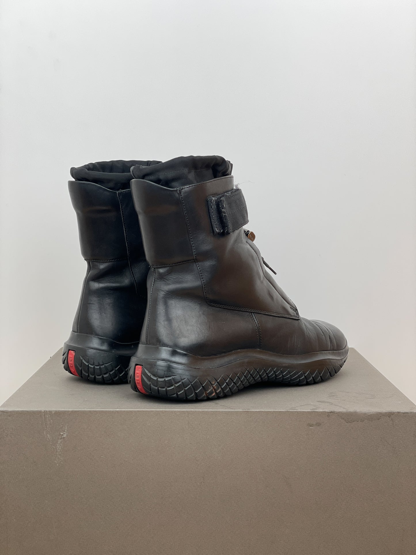 Prada AW99 Square Toe Vibram Combat Boots