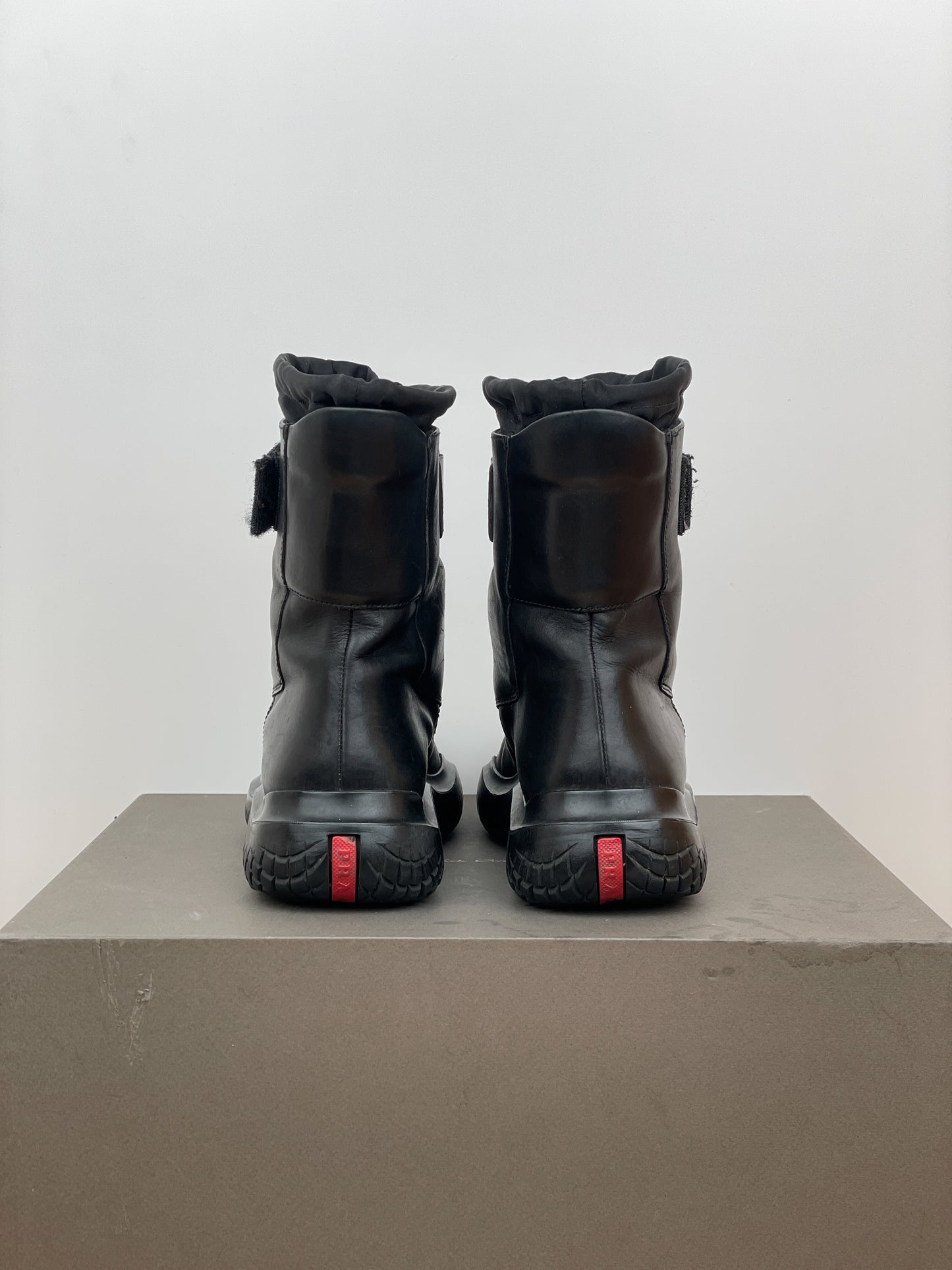 Prada AW99 Square Toe Vibram Combat Boots