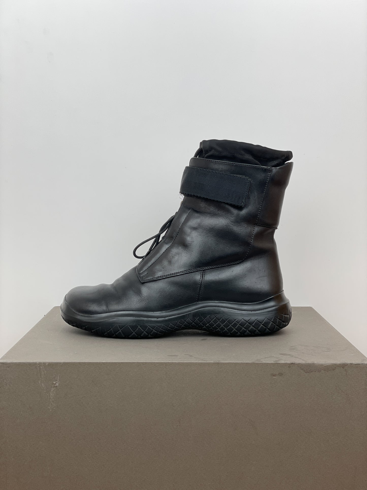 Prada AW99 Square Toe Vibram Combat Boots