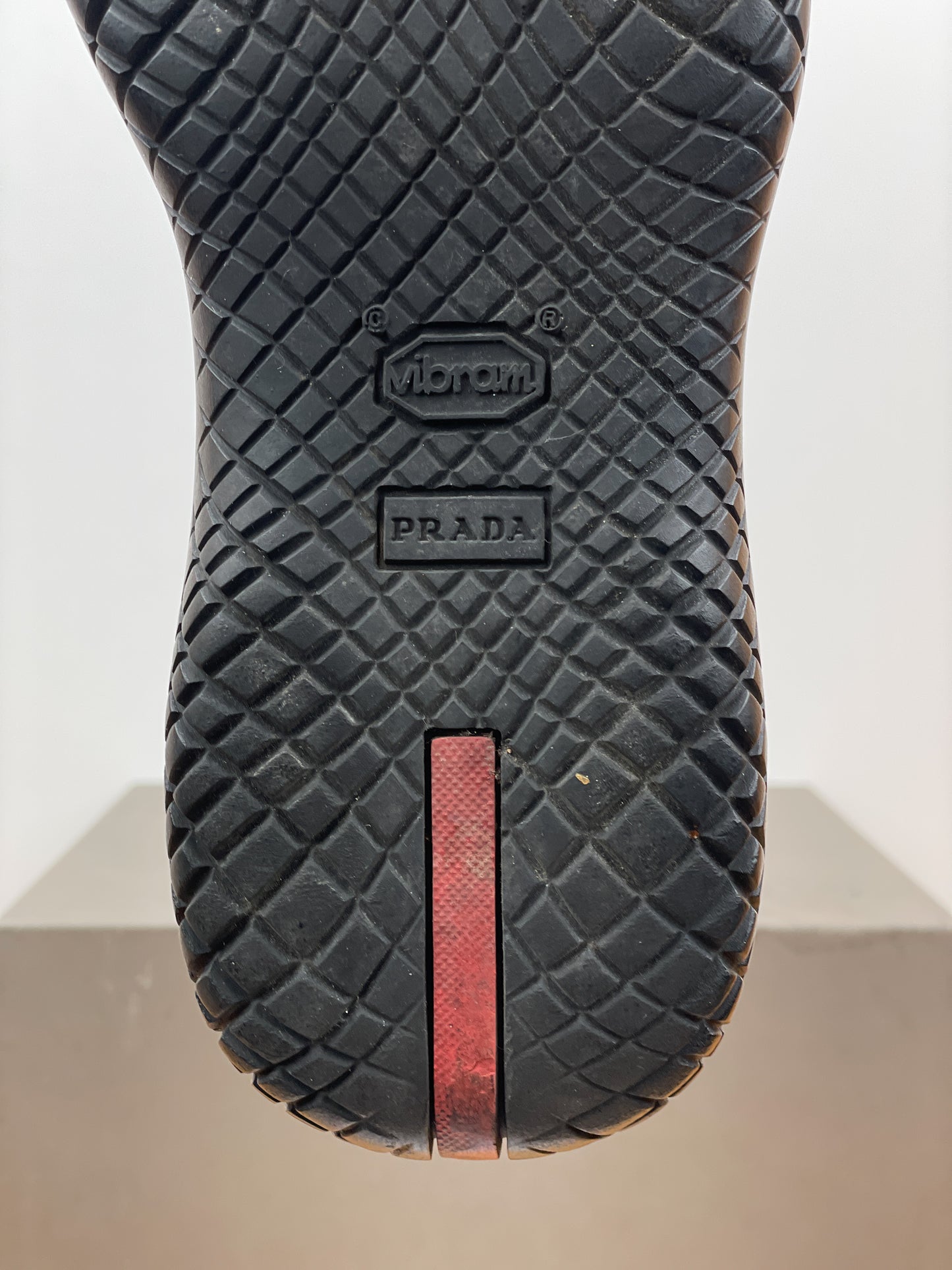 Prada AW99 Square-Toe Vibram Ankle Biker Boots