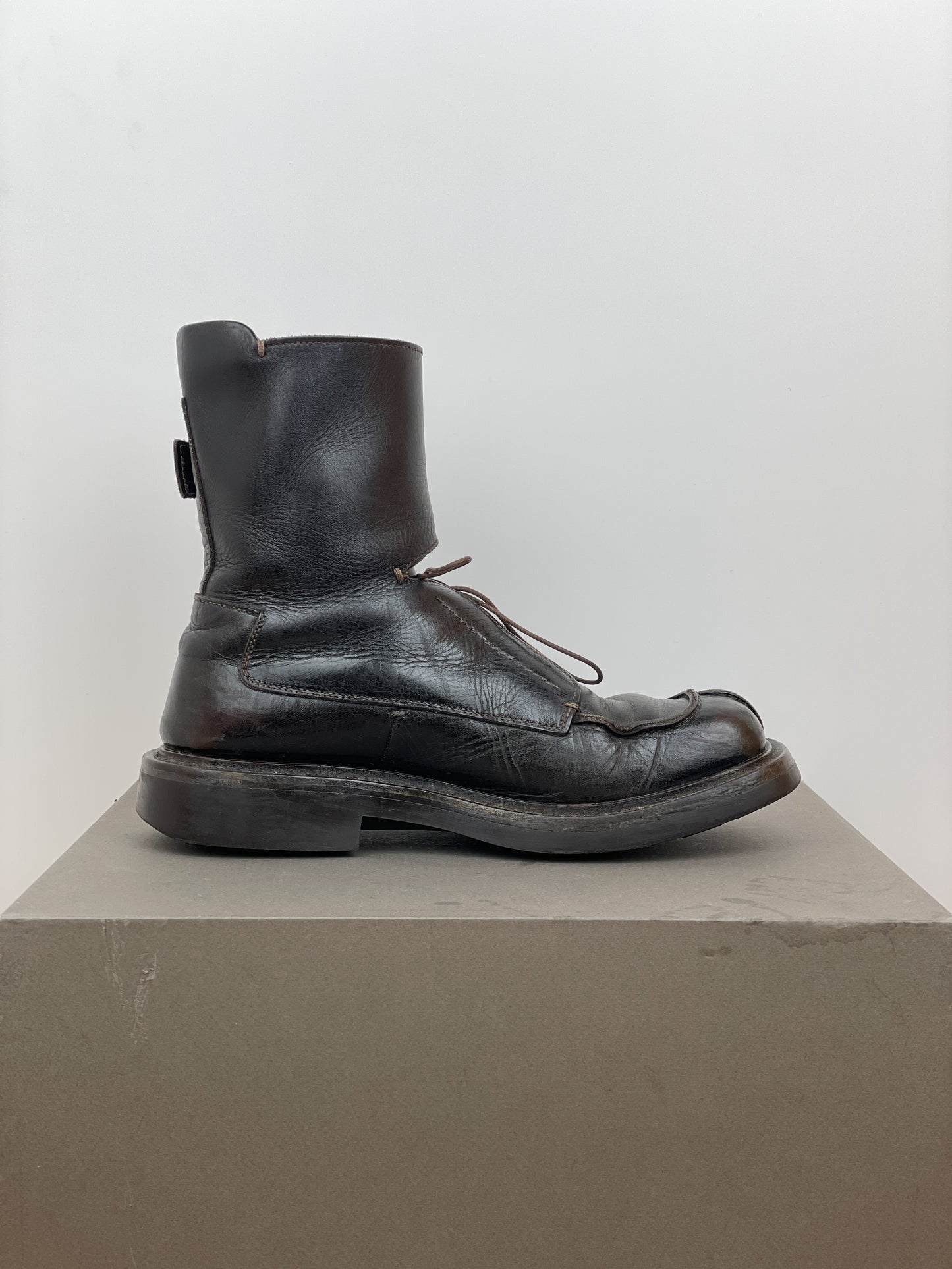 Prada AW99 Square Toe Combat Boots