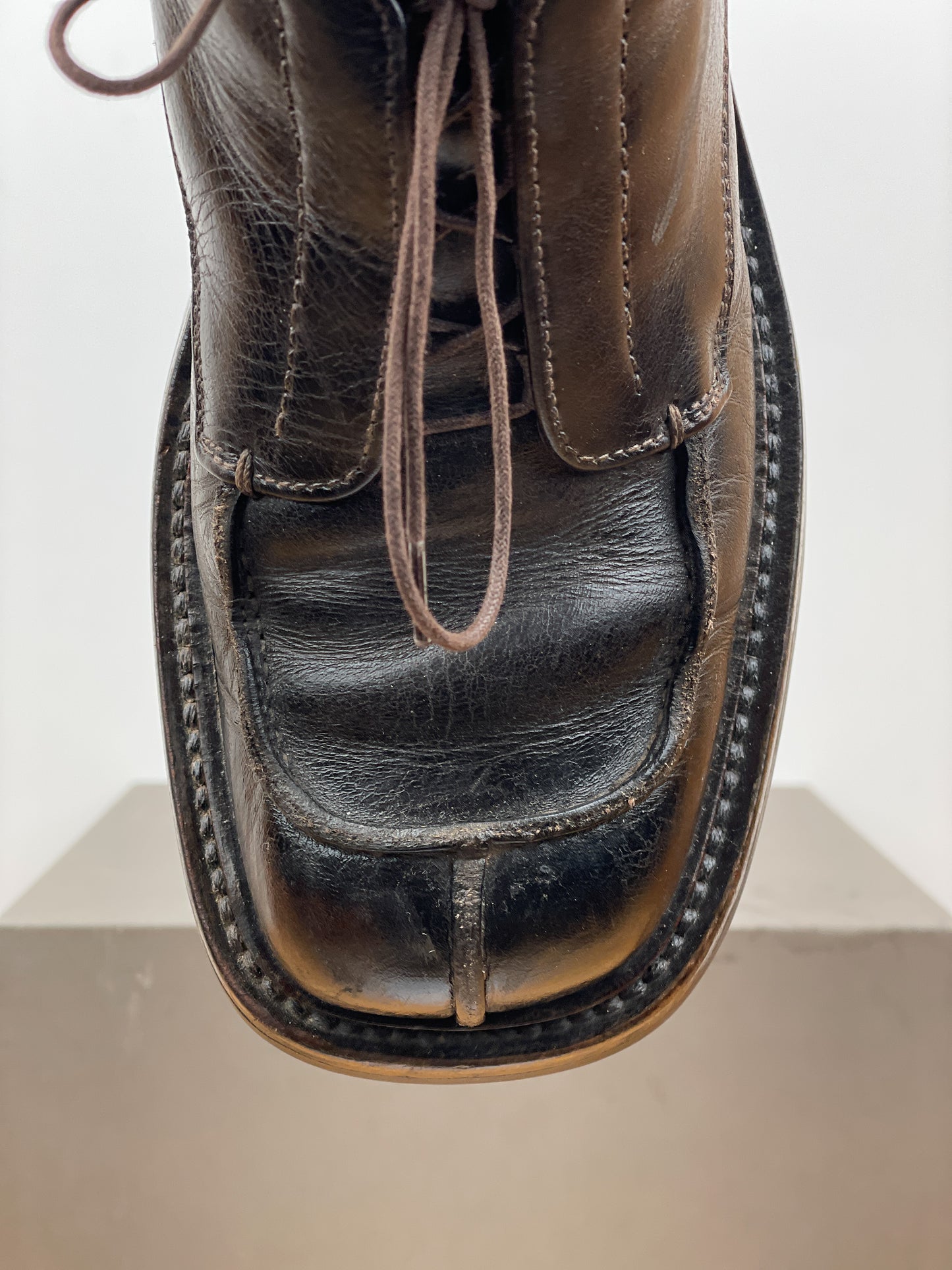 Prada AW99 Square Toe Combat Boots