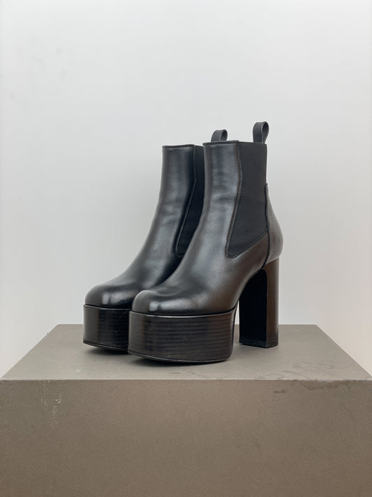 Rick Owens AW19 'Larry' Kiss Heel Boots