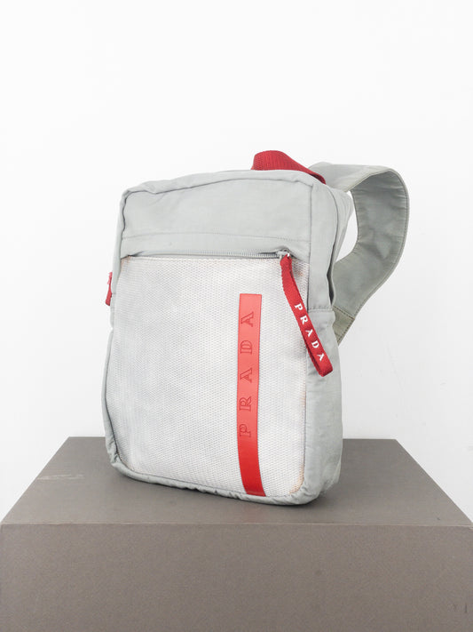 Prada SS99 Red Tab Sports Crossbody Sling Backpack