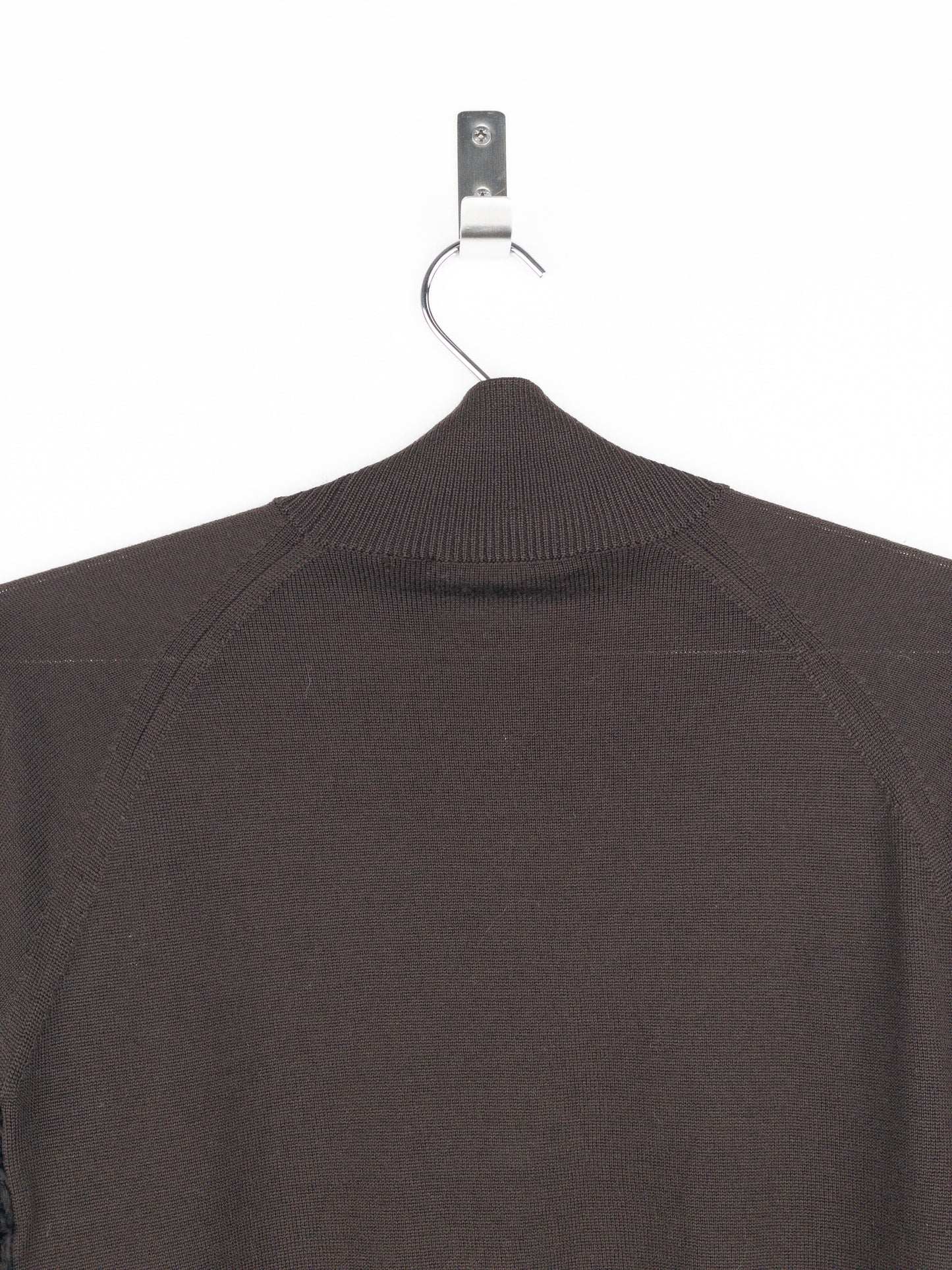 Prada AW98 Astrakhan Fur Turtleneck Knit Sweater