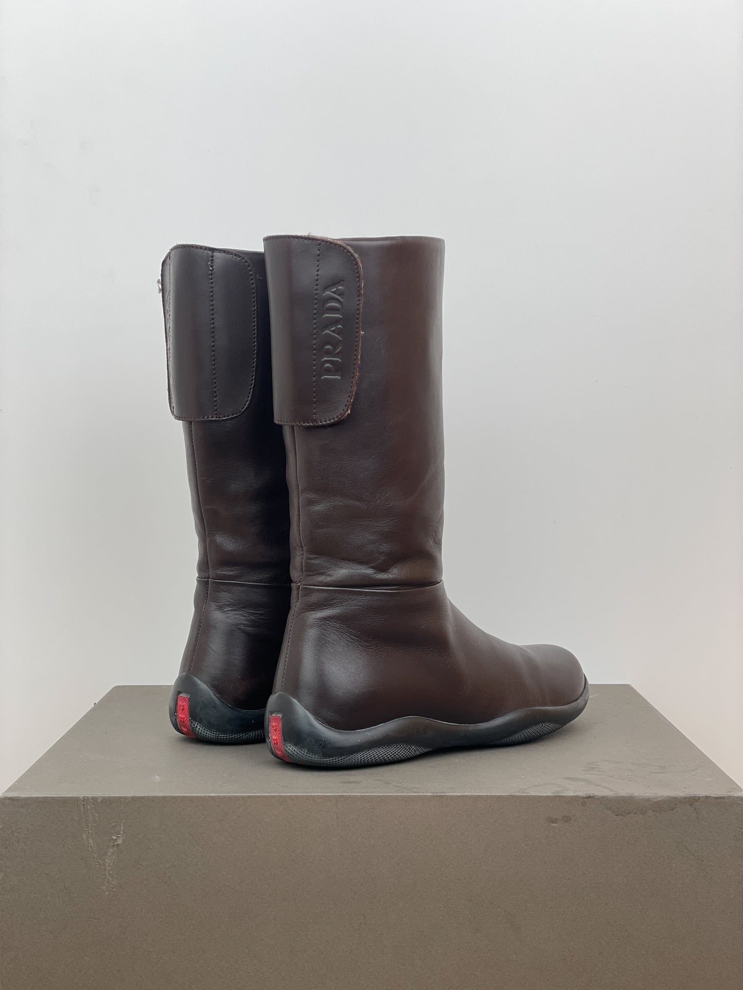 Prada AW99 Linea Rossa Sports Knee Boots