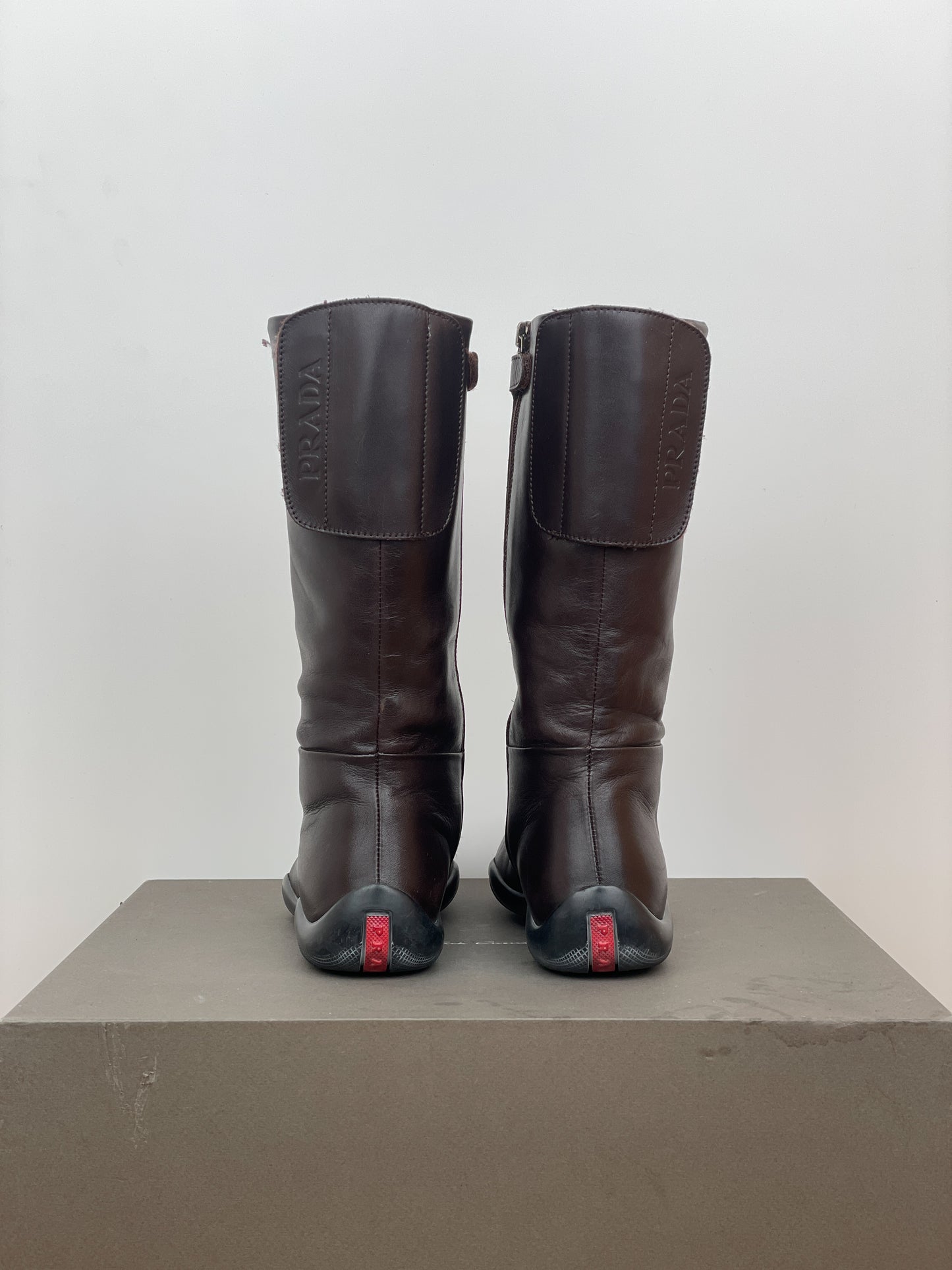 Prada AW99 Linea Rossa Sports Knee Boots
