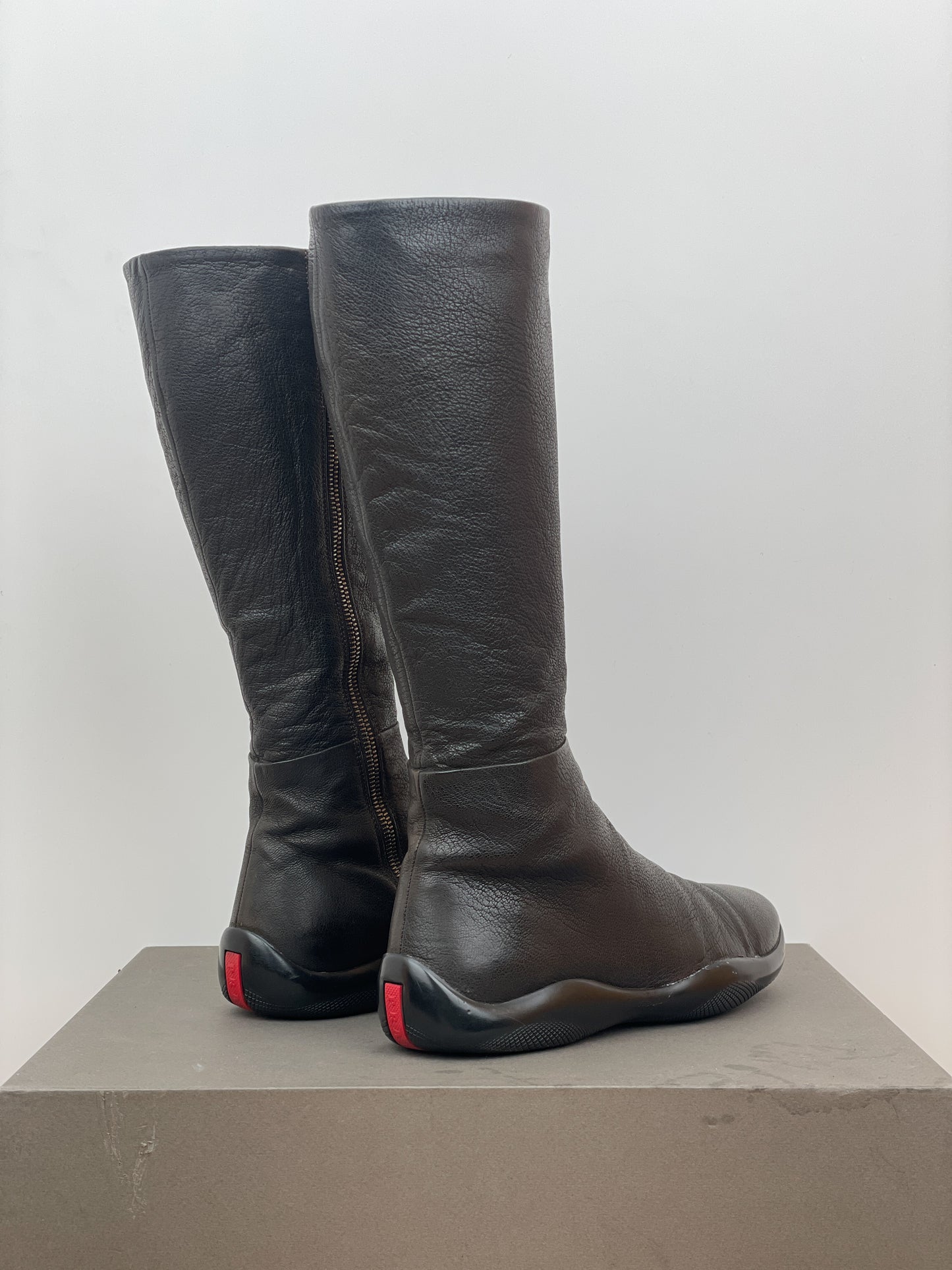 Prada AW99 Linea Rossa Sport Knee Boots