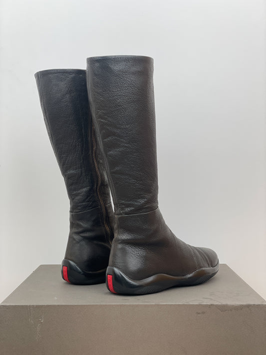 Prada AW99 Linea Rossa Sport Knee Boots