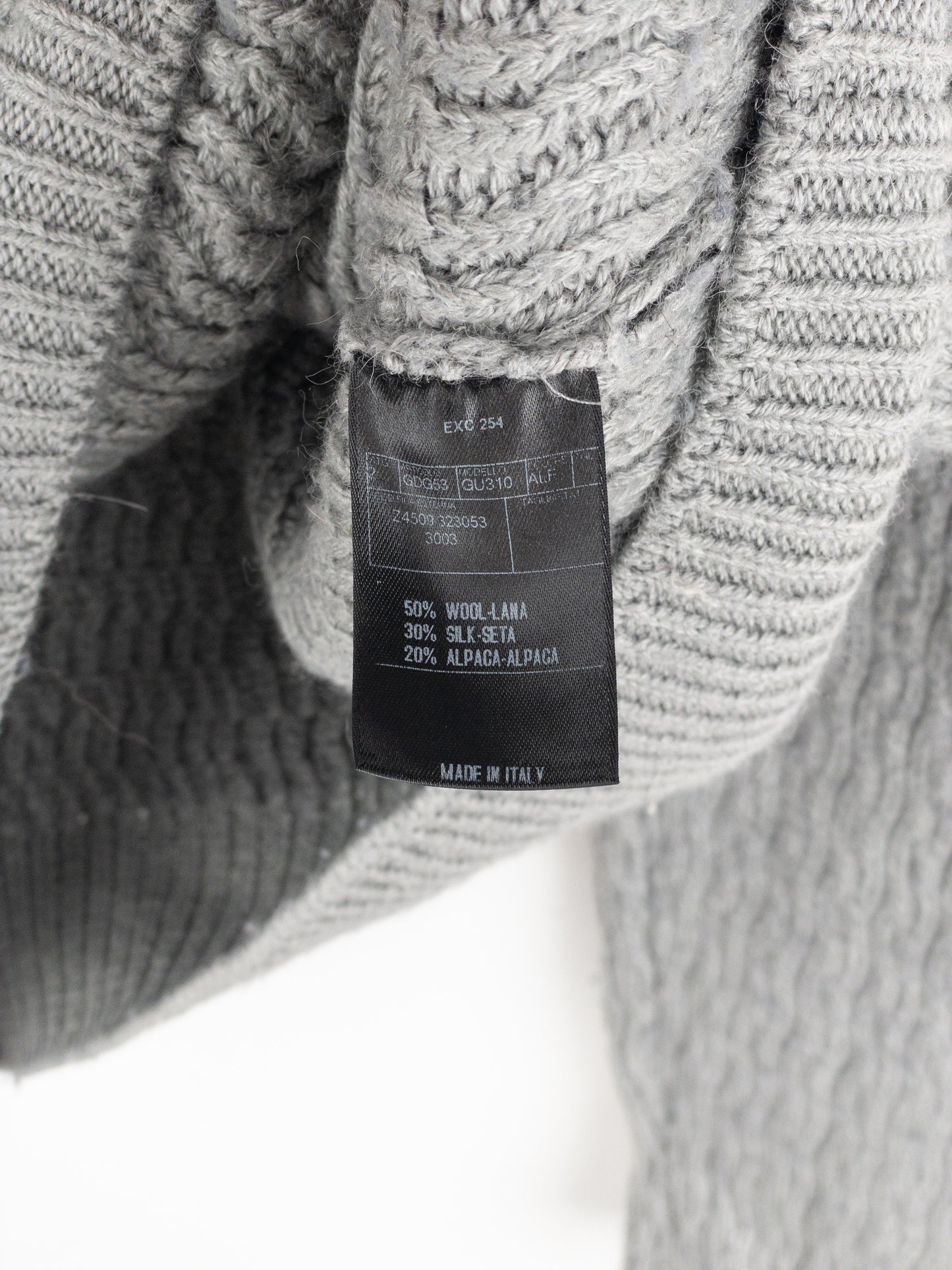 Gucci by Tom Ford 2000s Cable Knit Wave Sweater