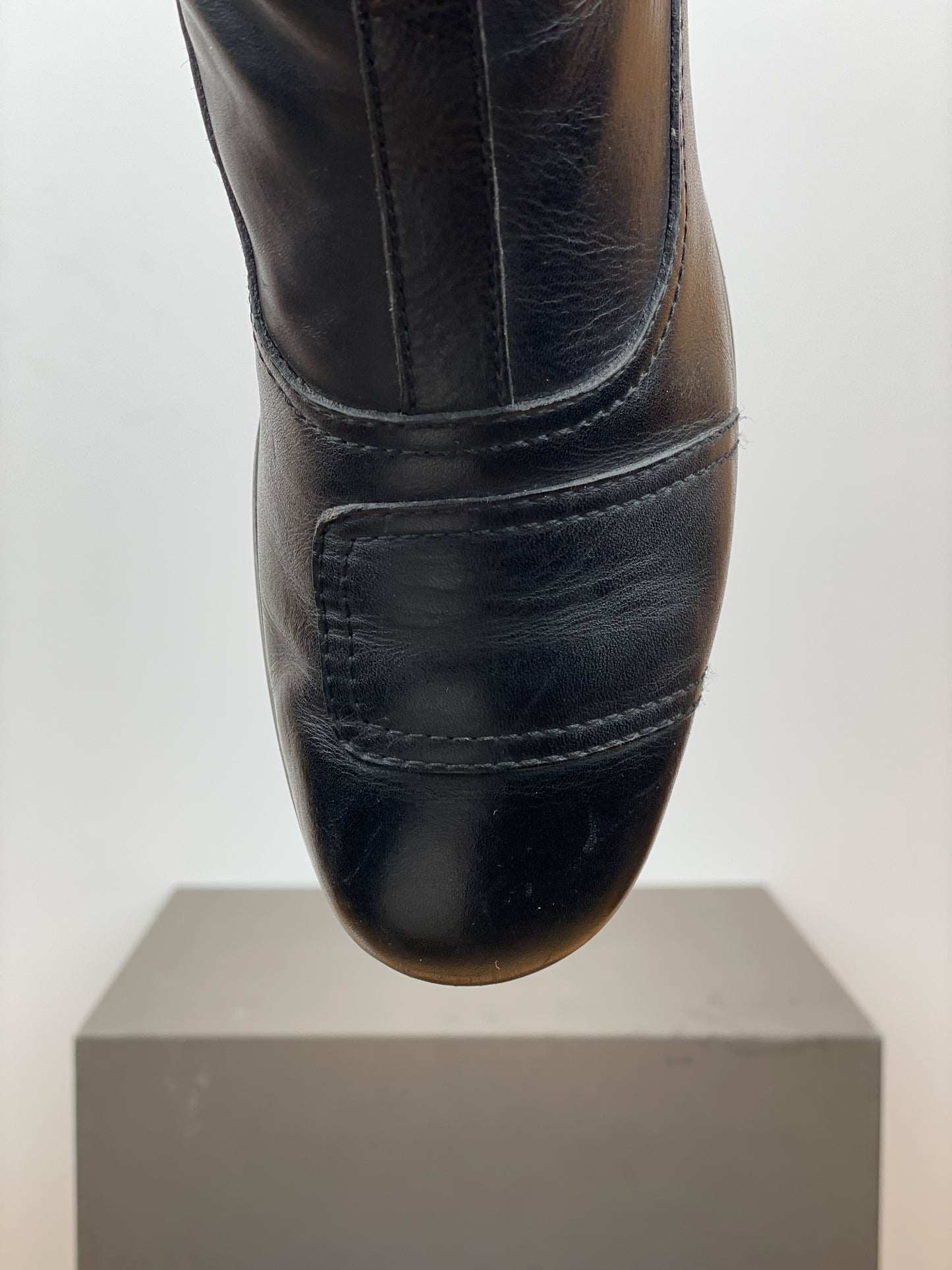 Miu Miu 2000s Knee-High Buckle Biker Boots