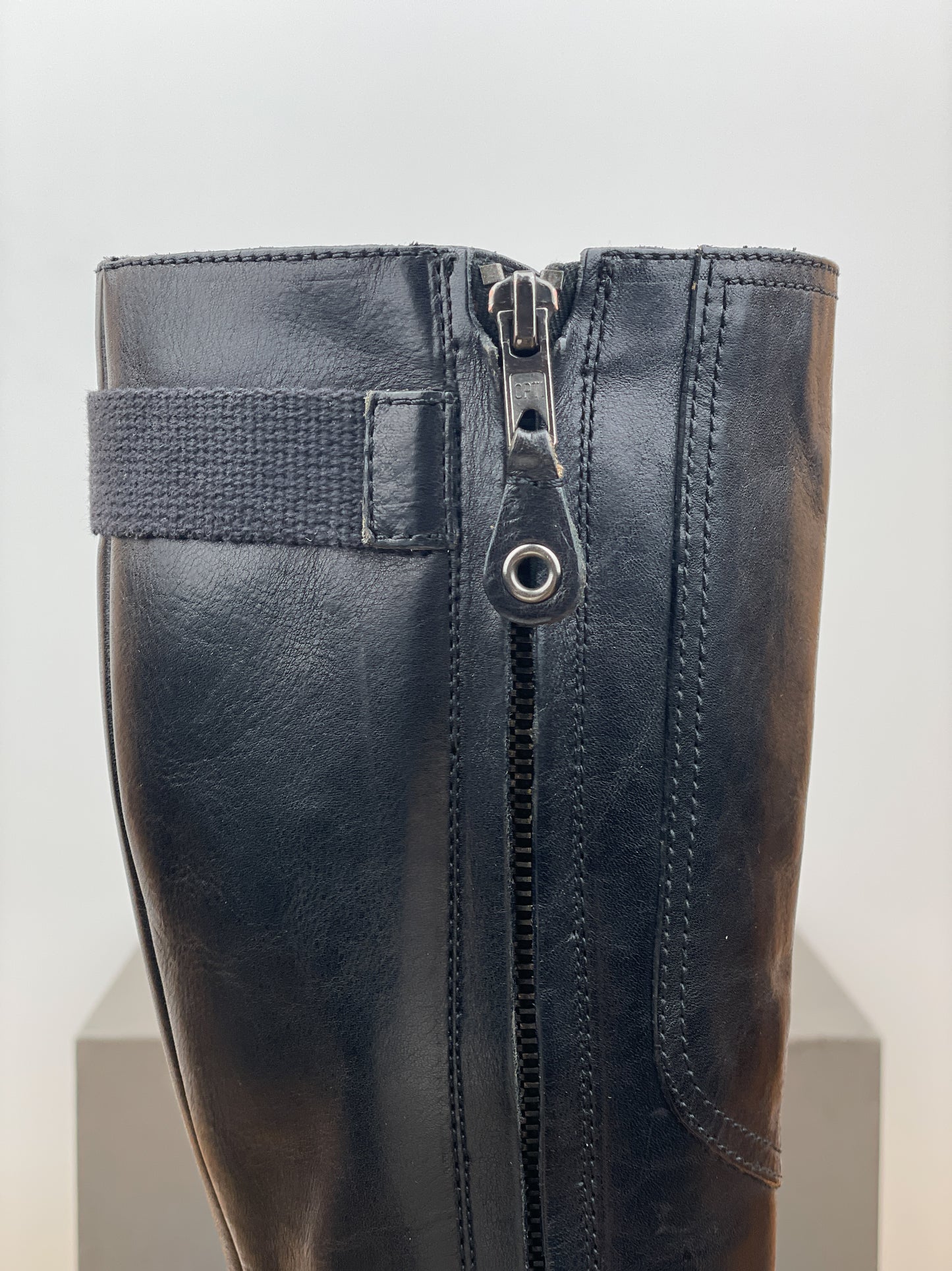 Miu Miu 2000s Knee-High Buckle Biker Boots