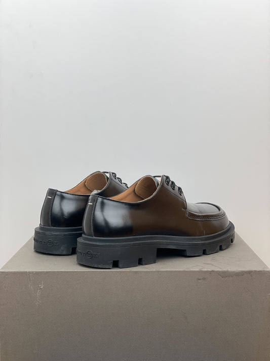 Maison Margiela Square Toe Lugsole Ivy Derby Shoes