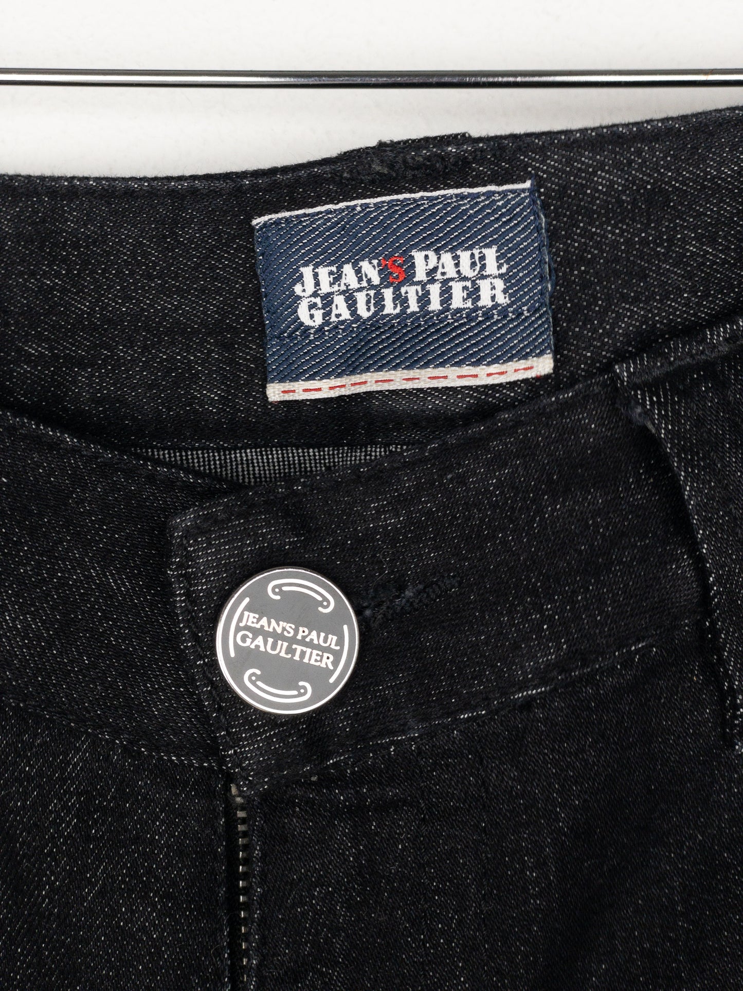 Jean Paul Gaultier 2000s Lace Bondage Denim Biker Jeans