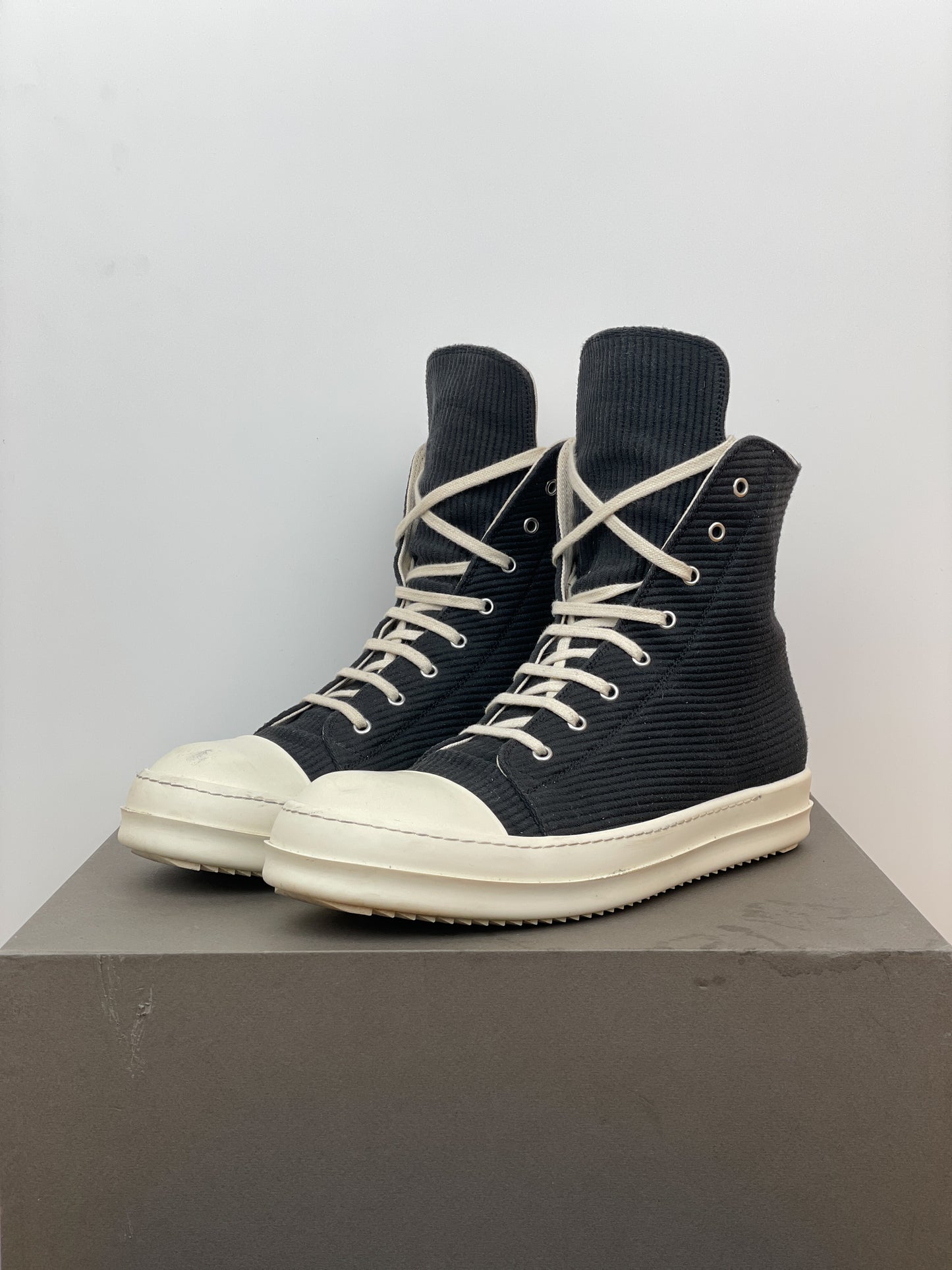 Rick Owens DRKSHDW AW18 'Sisyphus' Corduroy Ramones Sneakers