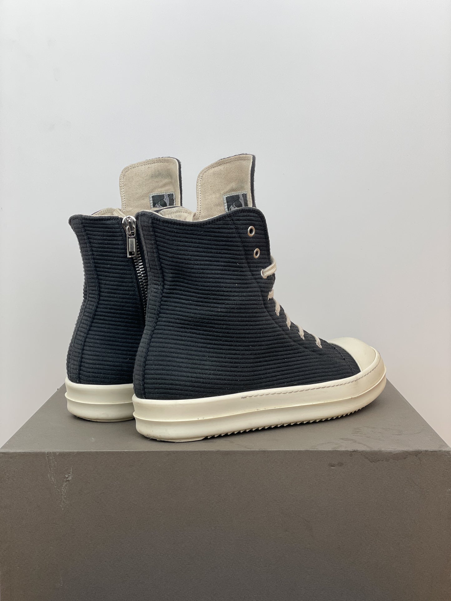 Rick Owens DRKSHDW AW18 'Sisyphus' Corduroy Ramones Sneakers