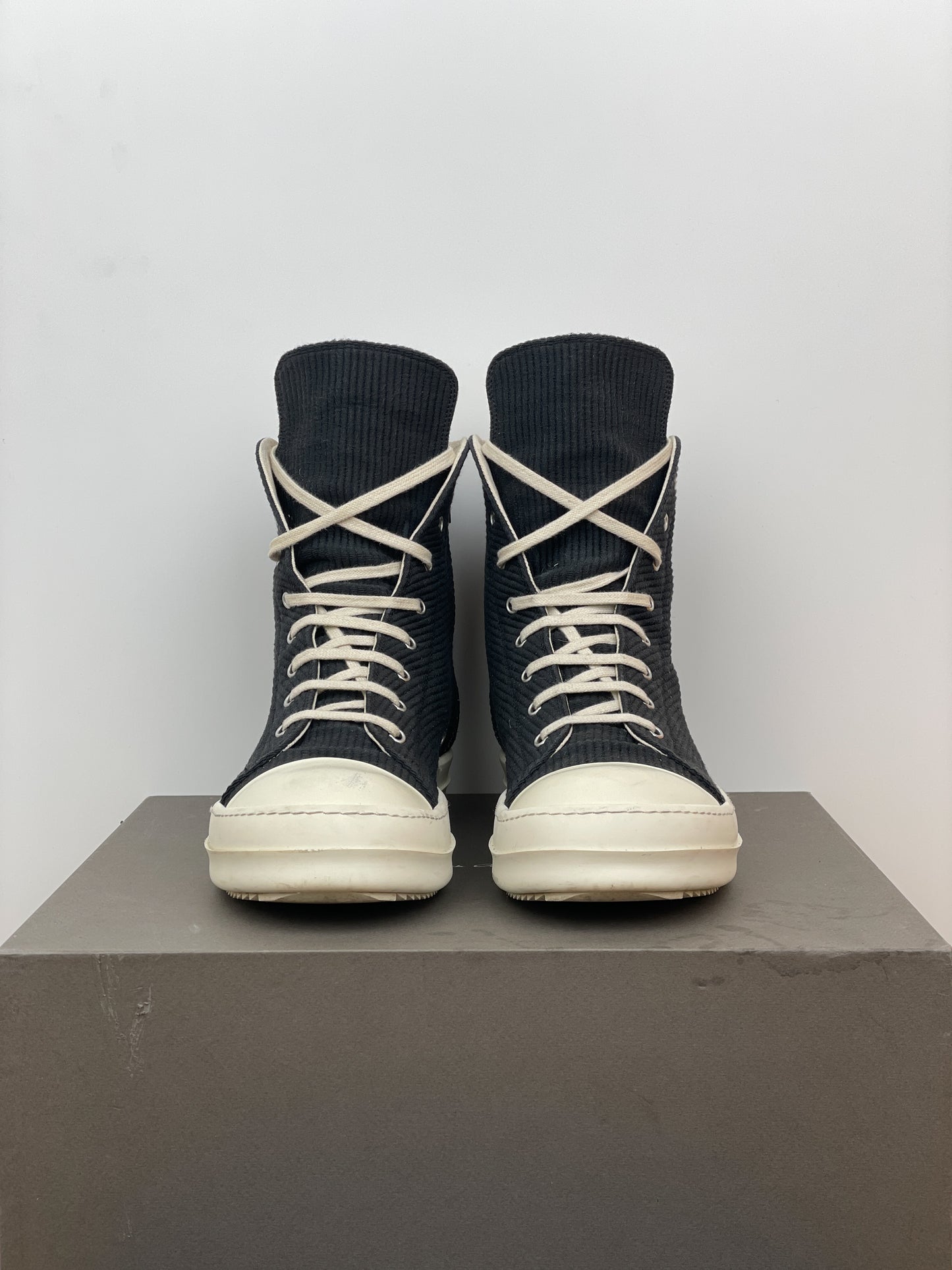 Rick Owens DRKSHDW AW18 'Sisyphus' Corduroy Ramones Sneakers