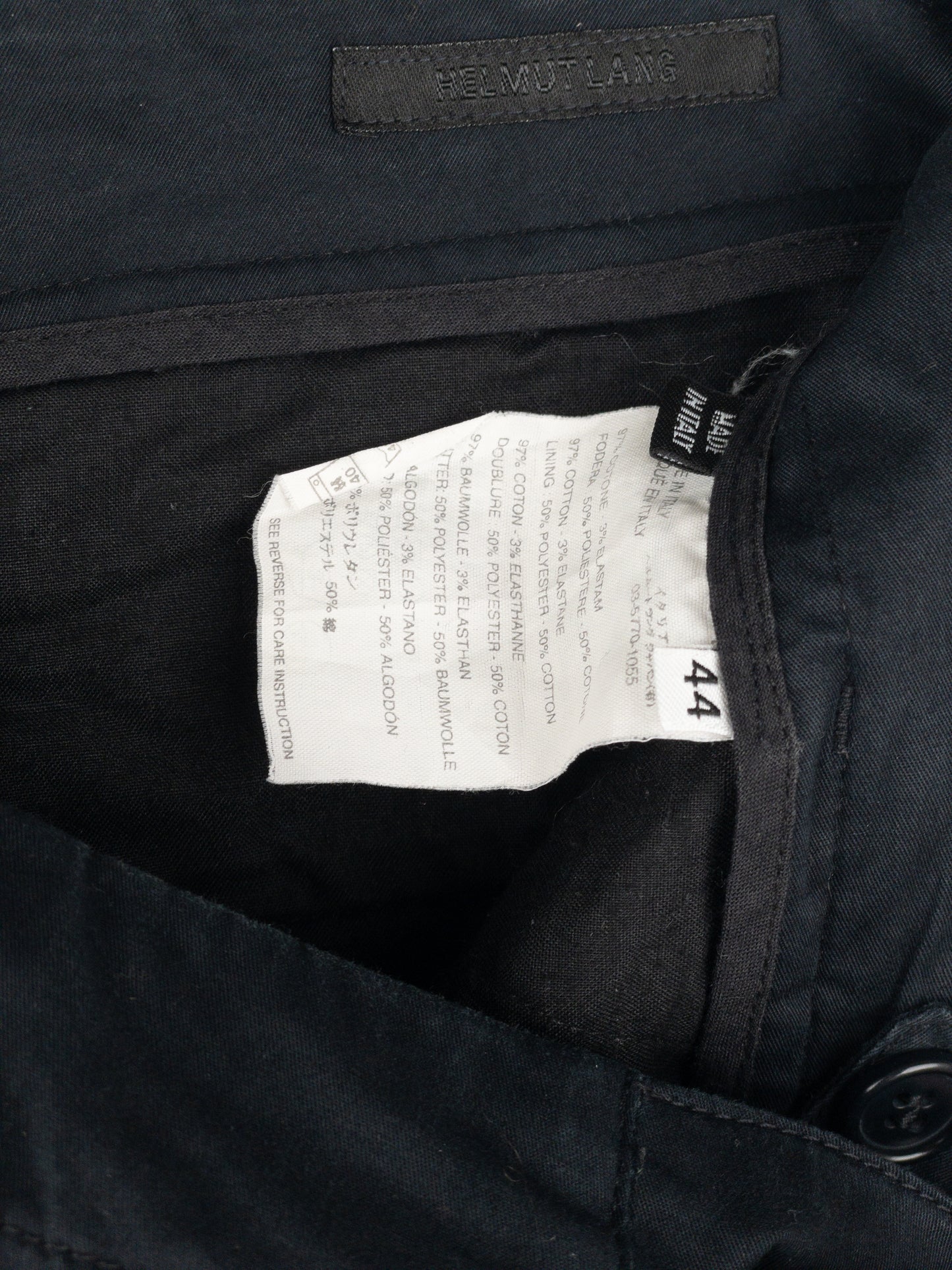 Helmut Lang 1990s Multi-Pocket Military Biker Cargo Pants