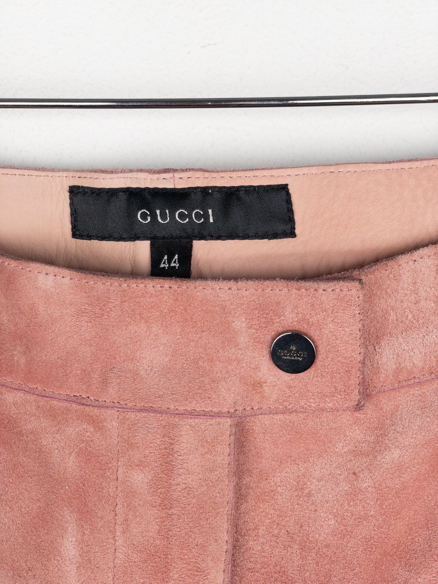 Gucci by Tom Ford 1990s Suede Leather Flared Bootcut Pants