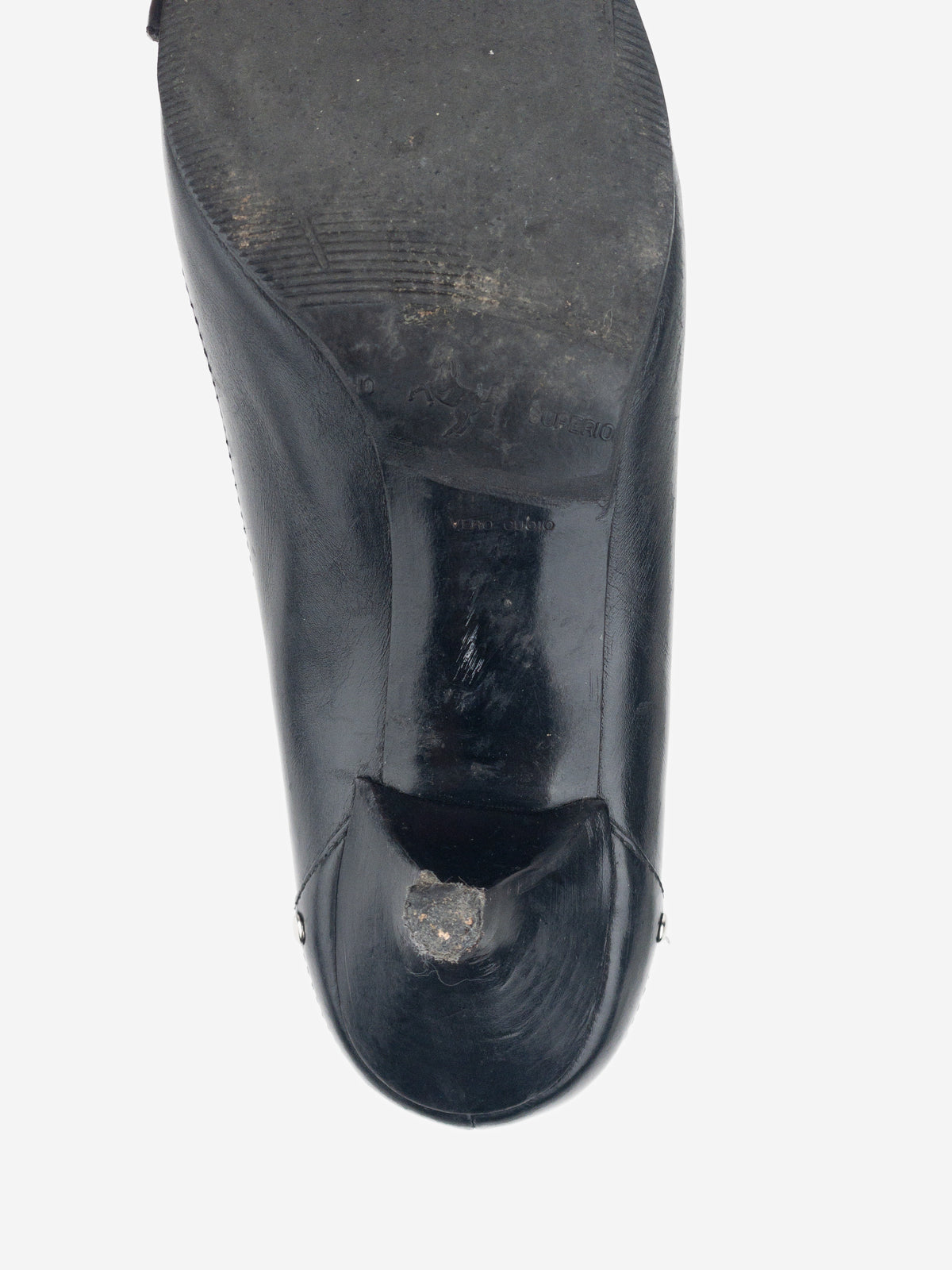 Prada 2000s Square Toe Buckle Loafer Pump Kitten Heels