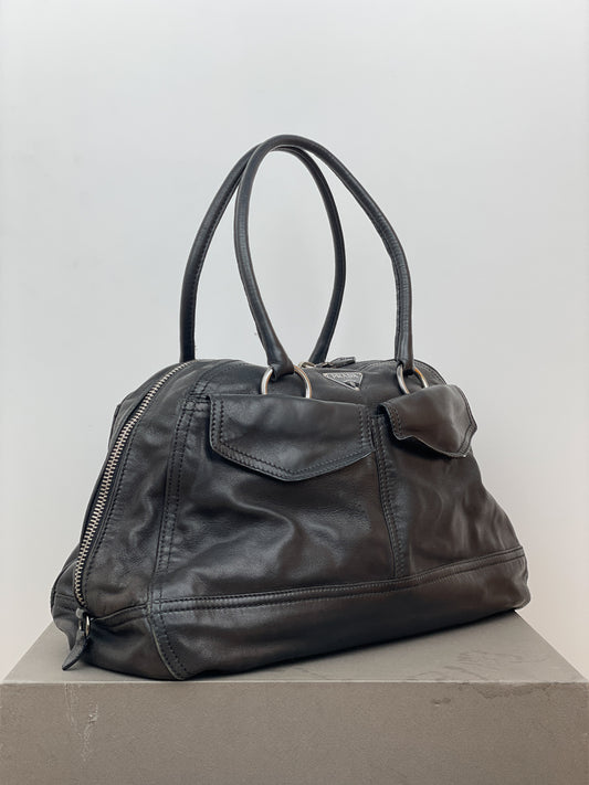 Prada 2000s Cargo-Pocket Bowling Handbag