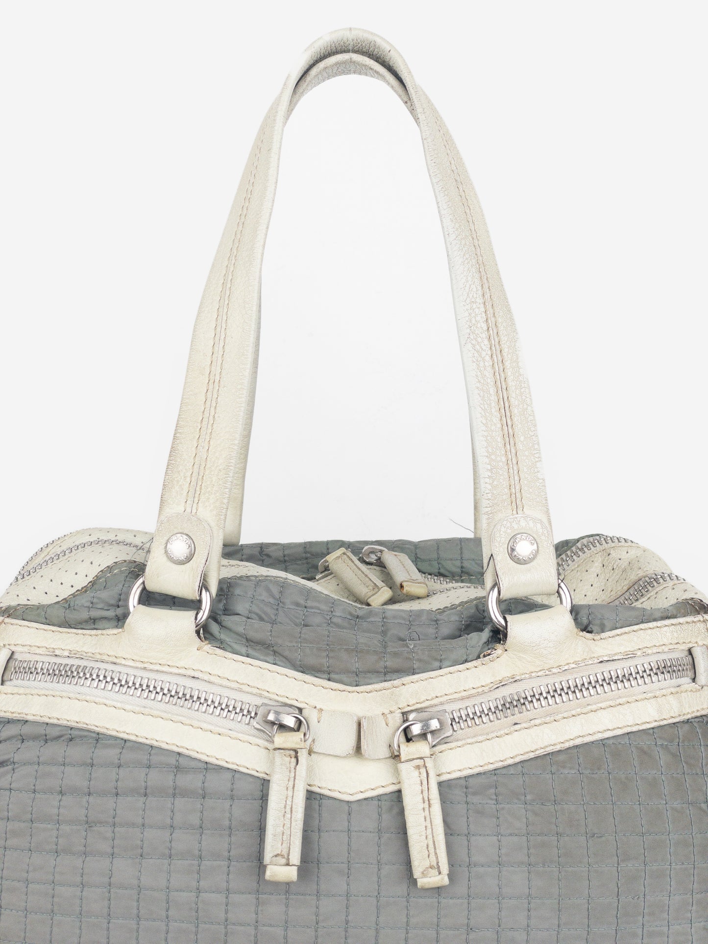 Prada 2000s Linea Rossa Quilted Sports Boston Shoulder Bag – photo 5