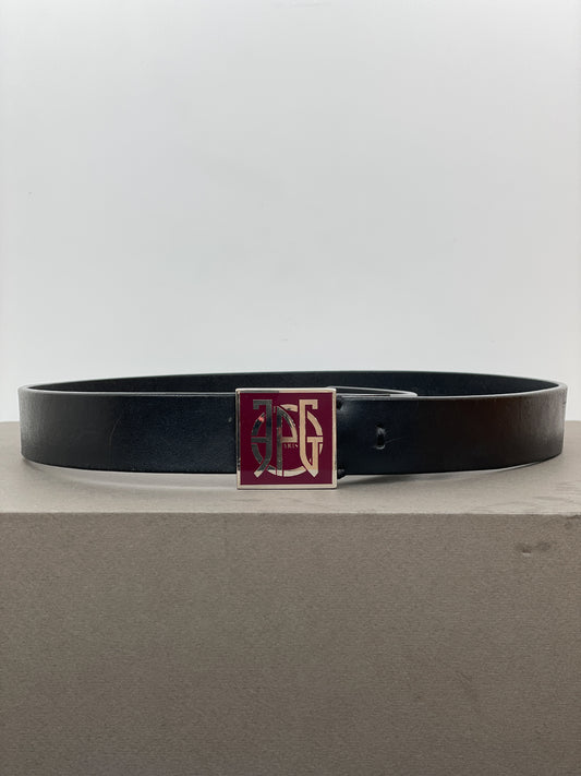 Jean Paul Gaultier 90s Logo Buckle Belt