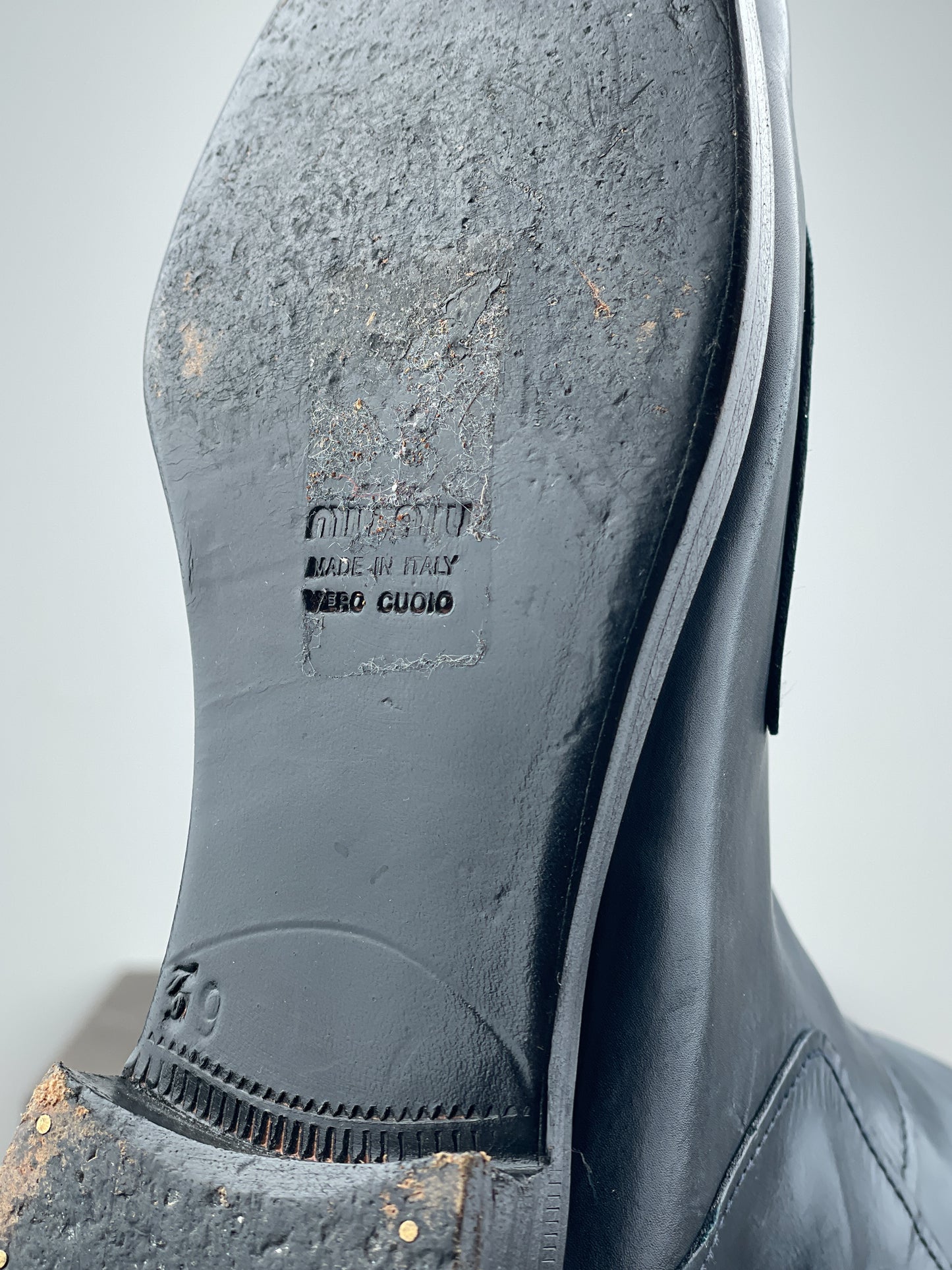 Miu Miu AW08 Knee-High Biker Riding Boots