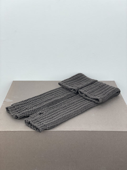 Rick Owens AW15 SPHINX Knit Arm Warmer Gauntlet Gloves