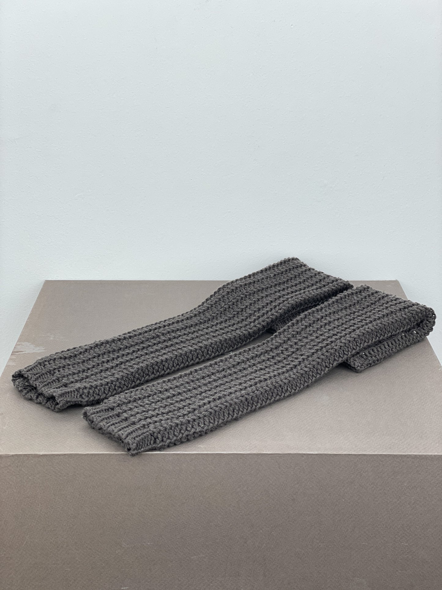 Rick Owens AW15 SPHINX Knit Arm Warmer Gauntlet Gloves