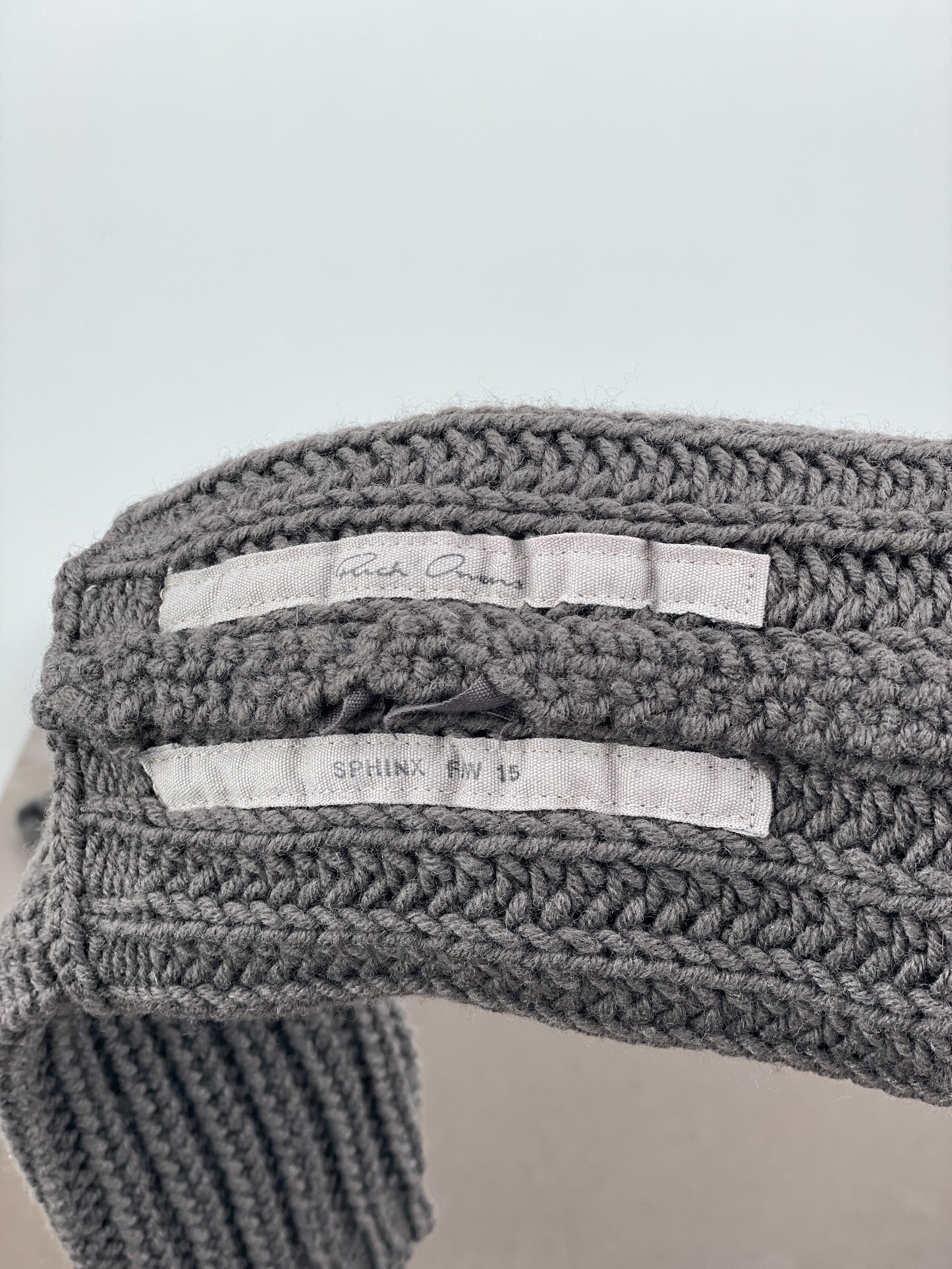 Rick Owens AW15 SPHINX Knit Arm Warmer Gauntlet Gloves