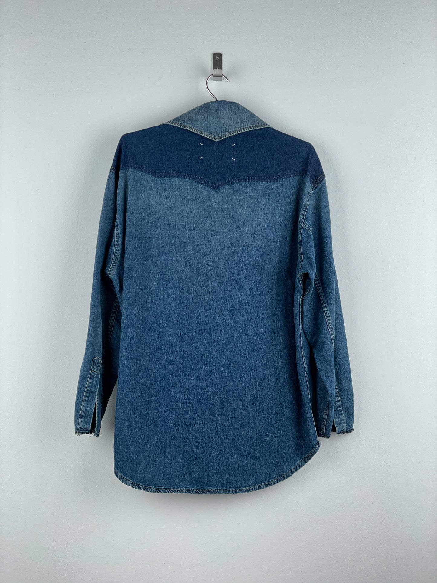 Maison Margiela SS22 Deconstructed Western Denim Button-Up Shirt