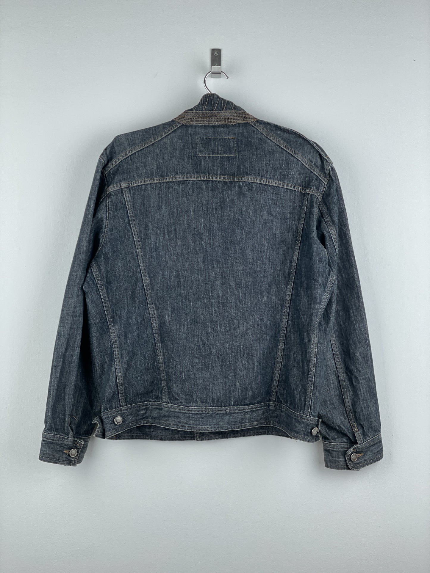 Gucci by Tom Ford SS02 Epaulettes Dark Denim Trucker Jacket