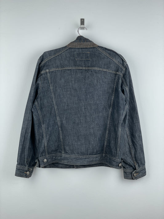 Gucci by Tom Ford SS02 Epaulettes Dark Denim Trucker Jacket