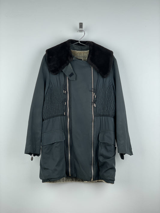 Jean Paul Gaultier AW89 'Femmes entre Elles' Zipper Fur Coat
