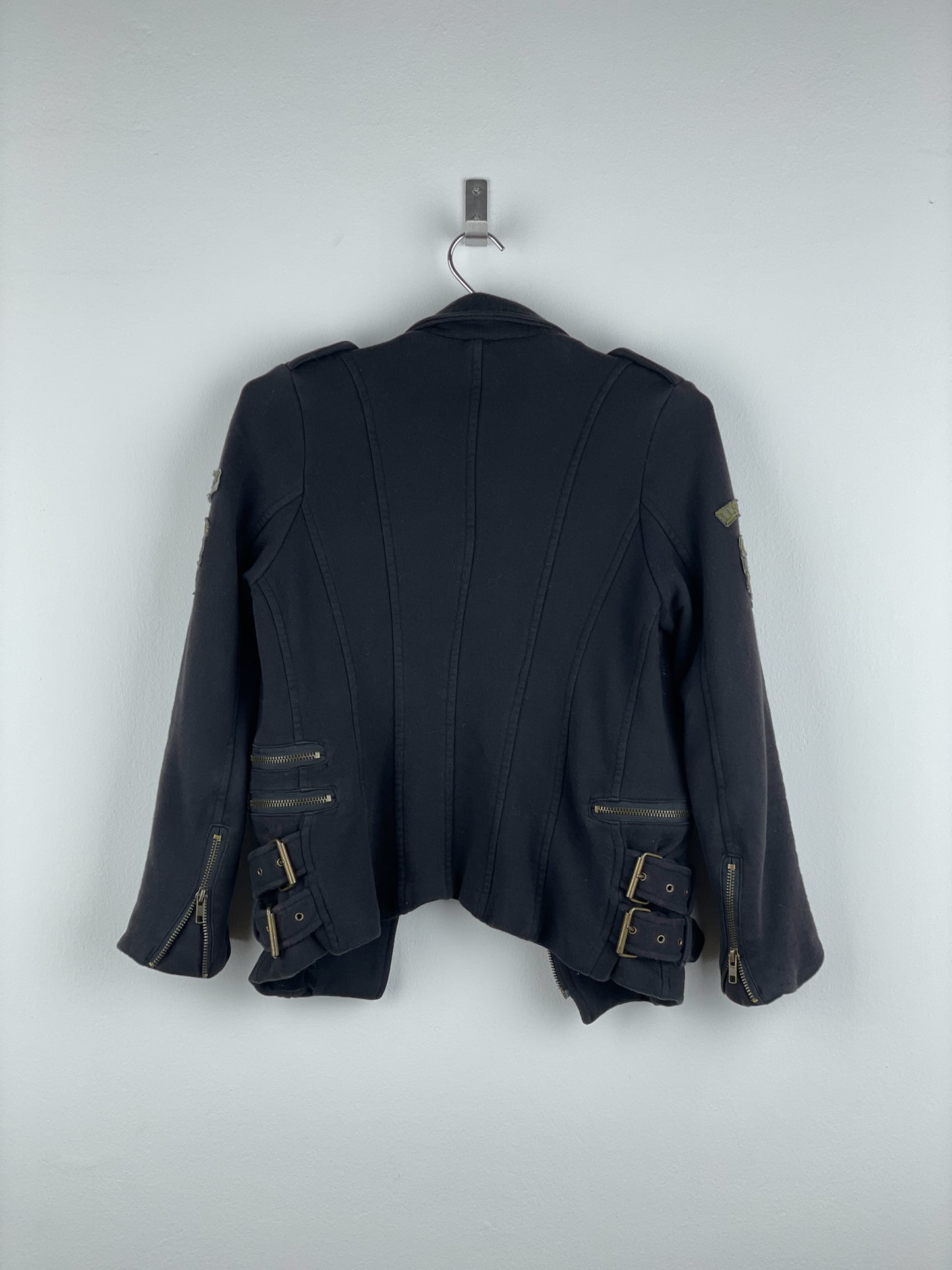 Balmain Military Patch Biker Jacket