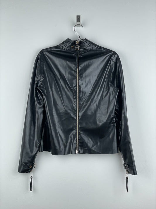Jean Paul Gaultier 1990s Backzip Bondage Fetish Rubber Top
