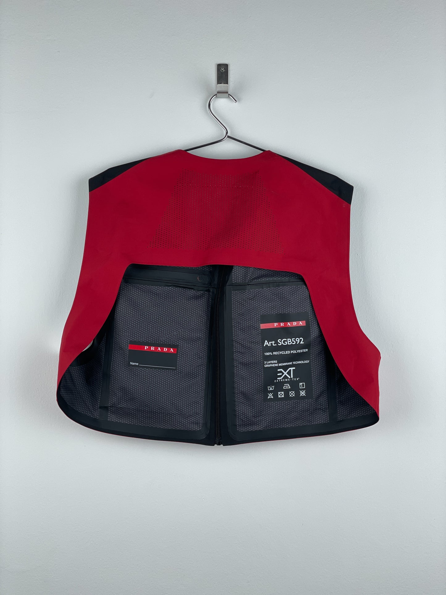 Prada Extreme-Tex Waterproof Cropped Cargo Shell Vest