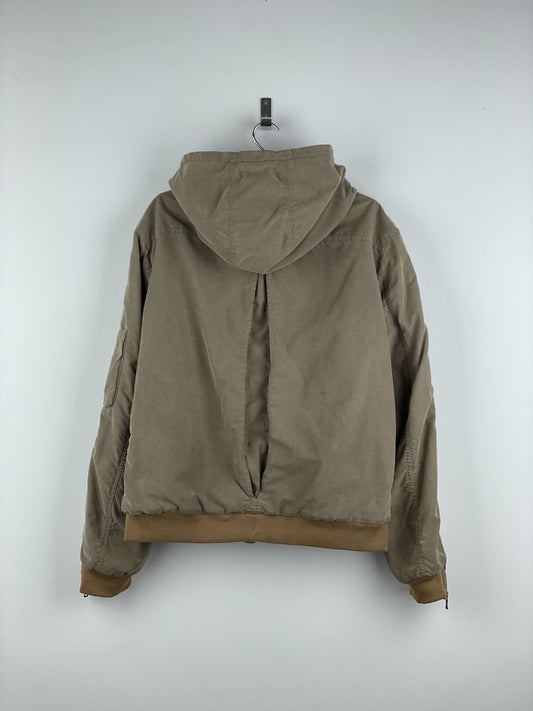 Dolce & Gabbana AW03 Hooded Zip-Sleeve Backzip Bomber Jacket