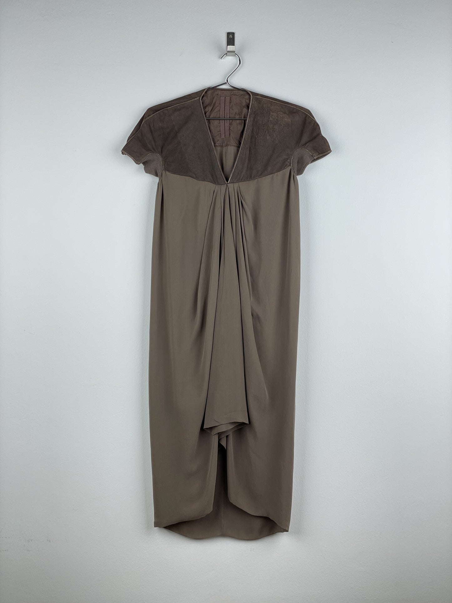 Rick Owens AW13 'Plinth' Hybrid Leather Dress