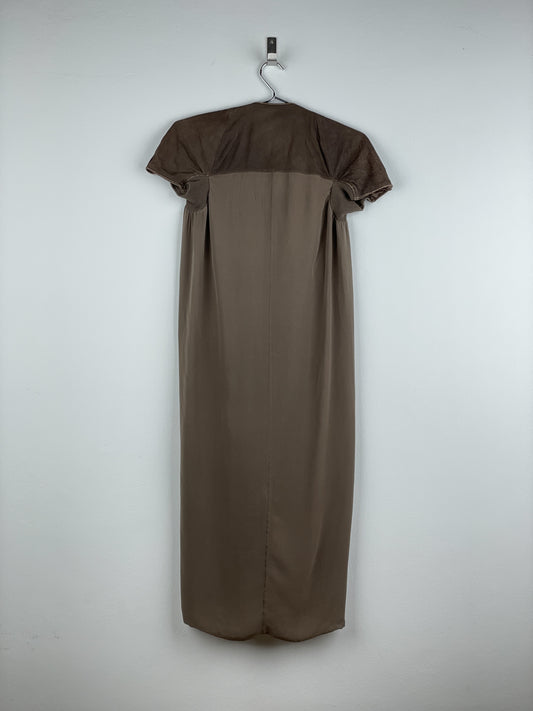 Rick Owens AW13 'Plinth' Hybrid Leather Dress