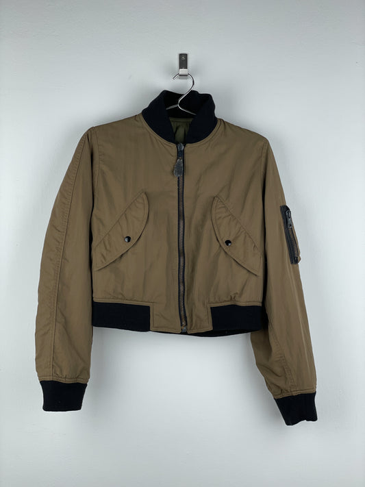 Jean Paul Gaultier 1990s Reversible Cropped MA-1 Bomber Jacket