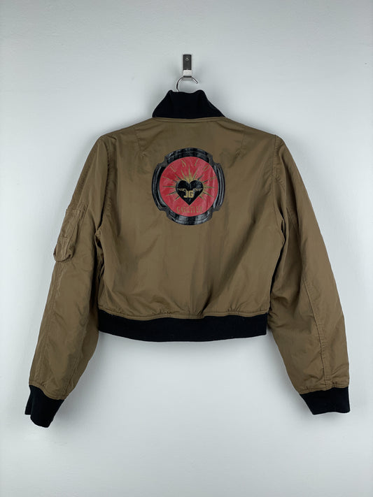 Jean Paul Gaultier 1990s Reversible Cropped MA-1 Bomber Jacket